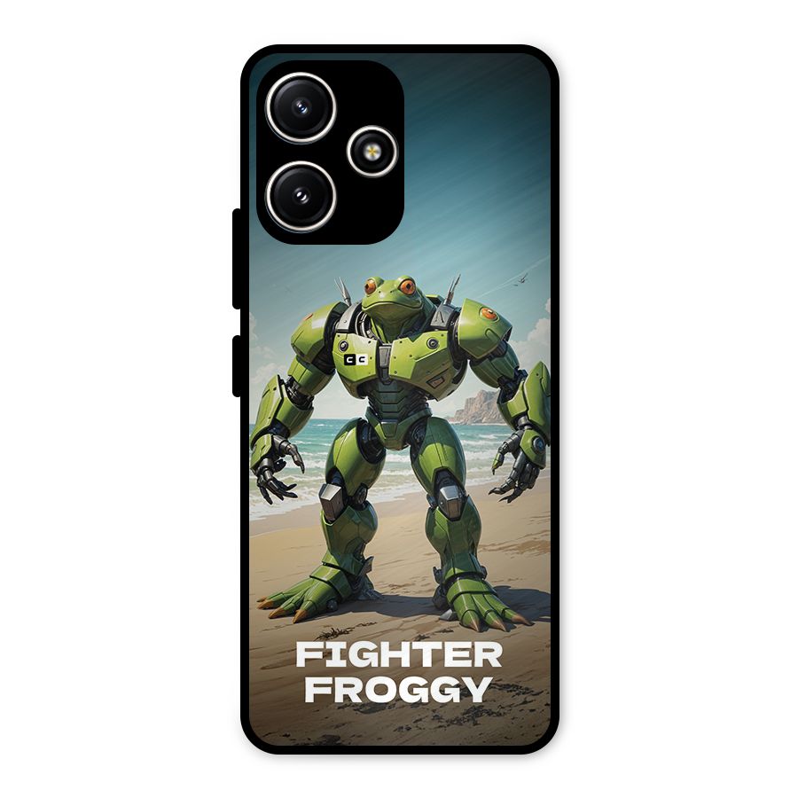 Fighter Froggy Metal Back Case for Poco M6 Pro