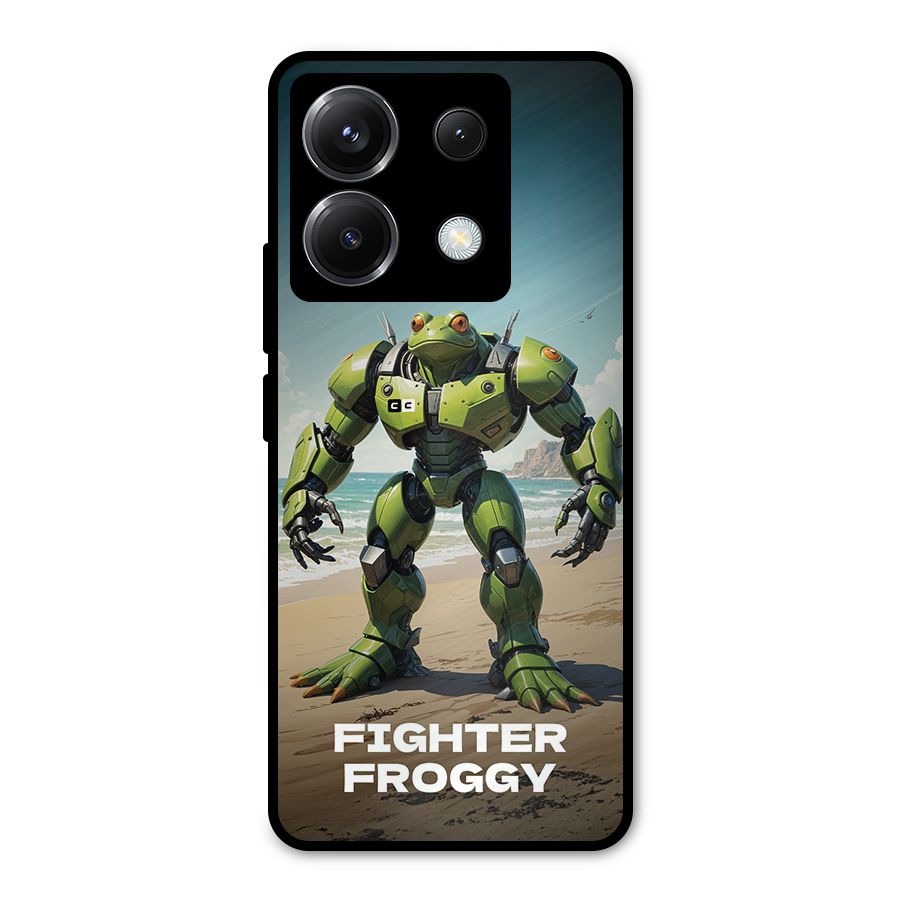Fighter Froggy Metal Back Case for Poco X6