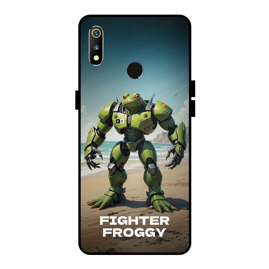 Fighter Froggy Metal Back Case for Realme 3