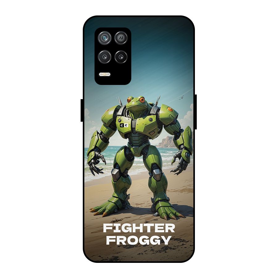 Fighter Froggy Metal Back Case for Realme 8s 5G