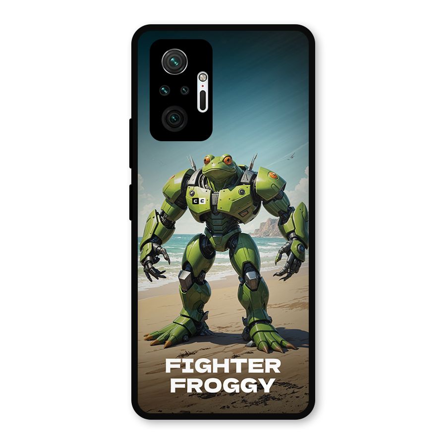 Fighter Froggy Metal Back Case for Redmi Note 10 Pro