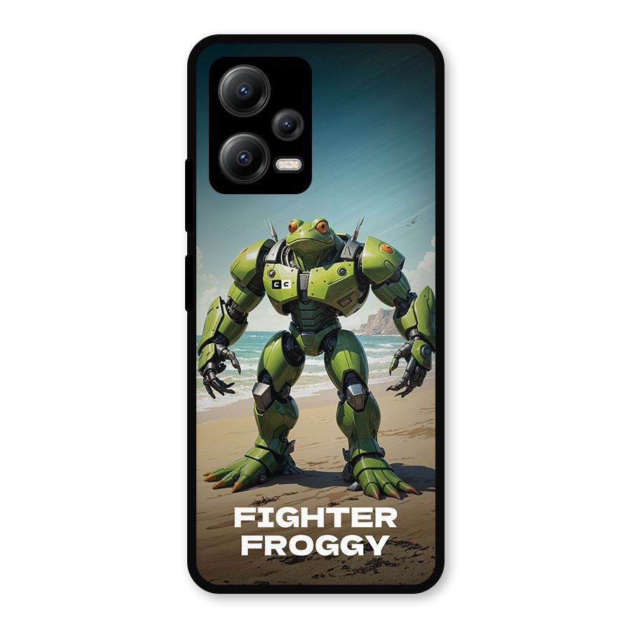 Fighter Froggy Metal Back Case for Redmi Note 12 5G