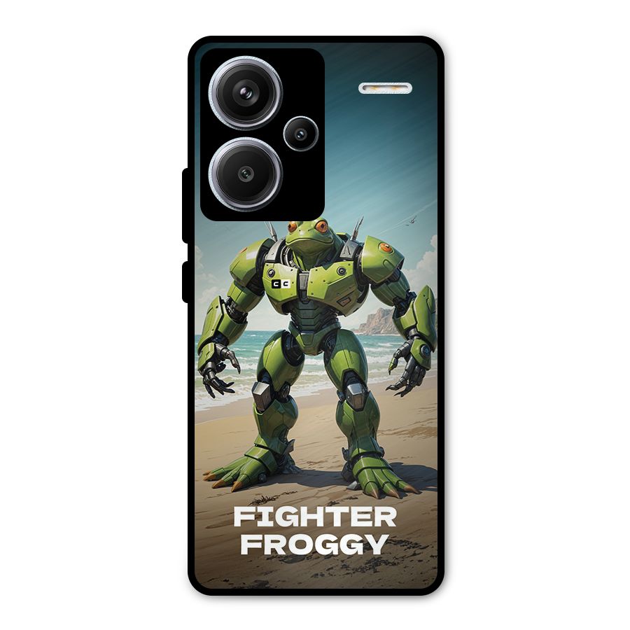 Fighter Froggy Metal Back Case for Redmi Note 13 Pro Plus