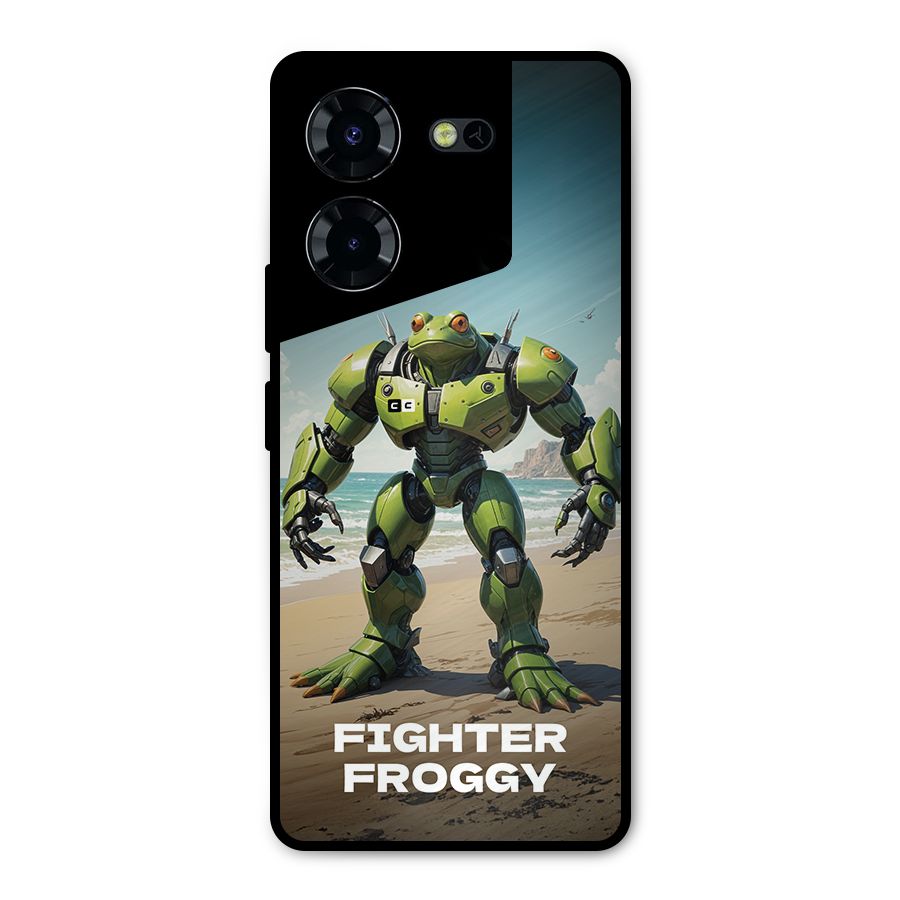 Fighter Froggy Metal Back Case for Tecno Pova 5 Pro 5G