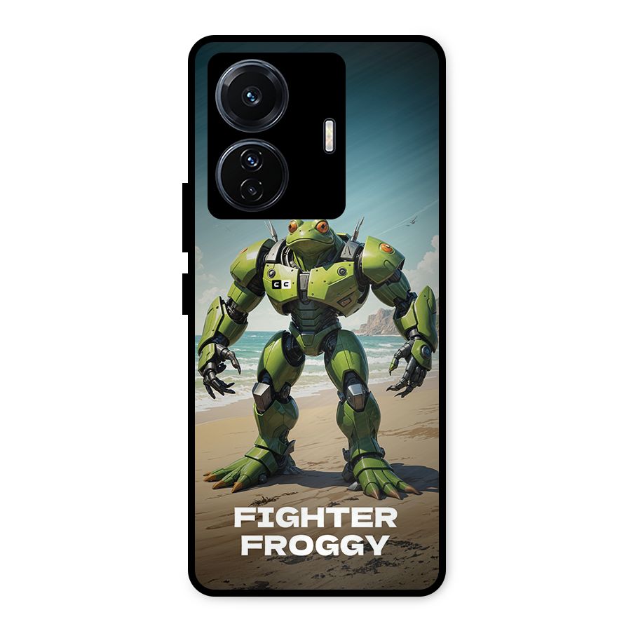 Fighter Froggy Metal Back Case for Vivo T1 Pro