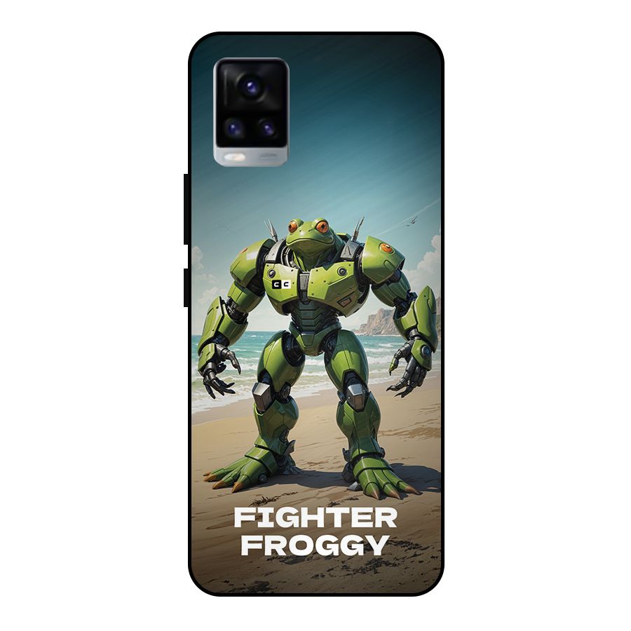 Fighter Froggy Metal Back Case for Vivo V20 2021