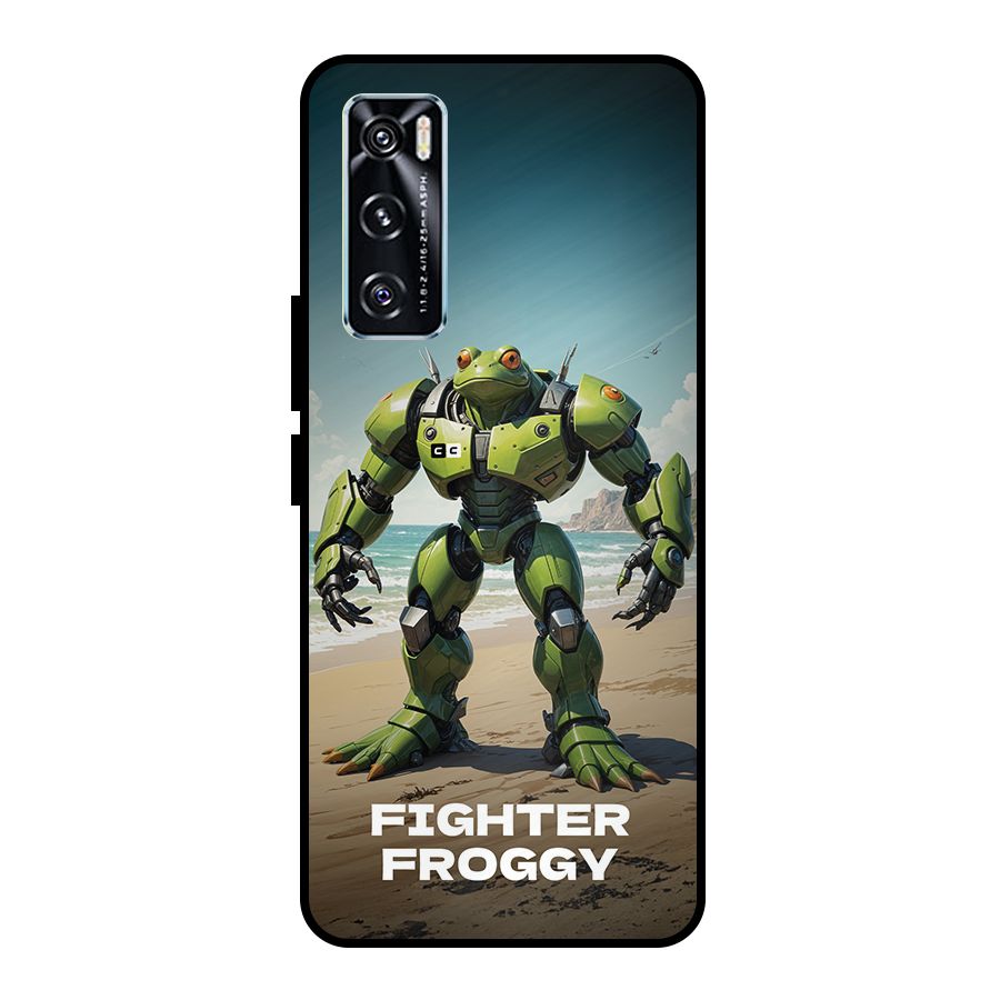 Fighter Froggy Metal Back Case for Vivo V20 SE