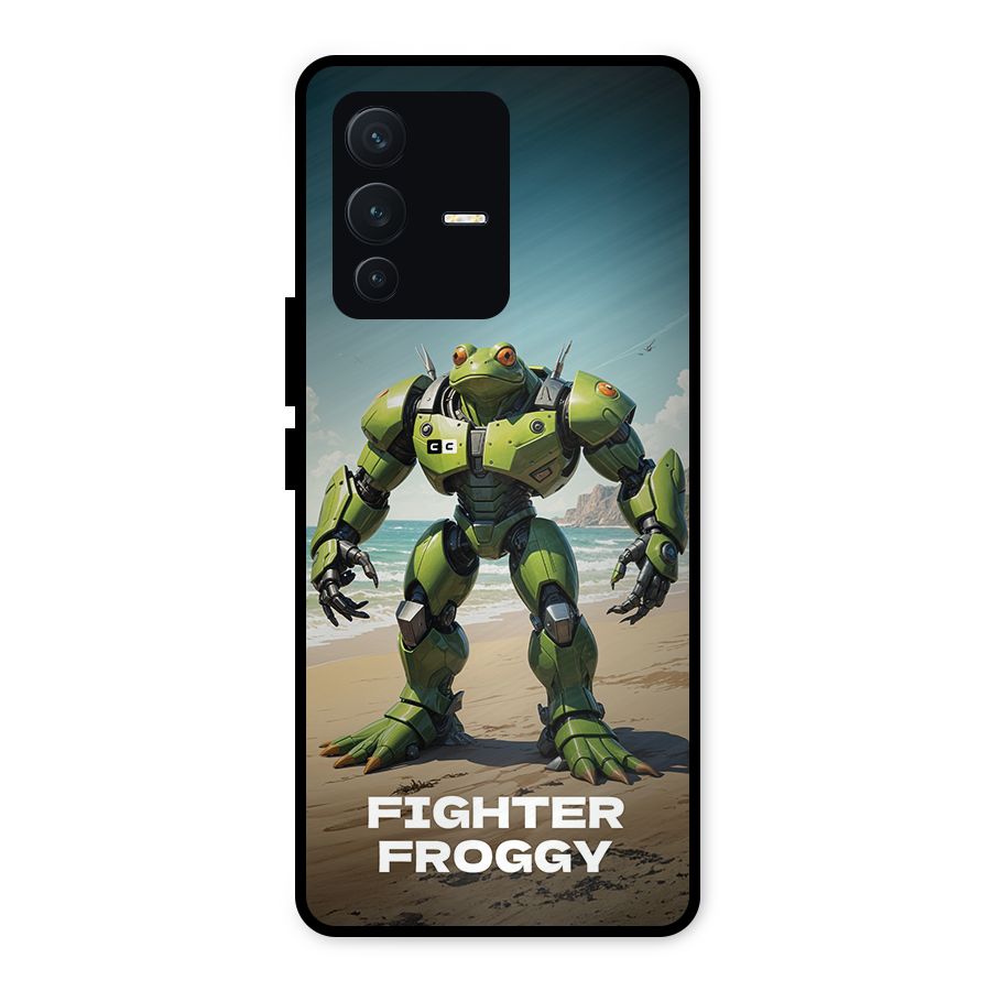 Fighter Froggy Metal Back Case for Vivo V23 5G
