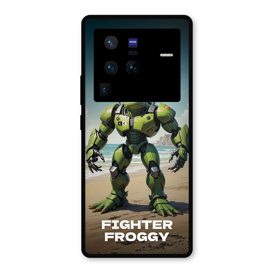 Fighter Froggy Metal Back Case for Vivo X80 Pro