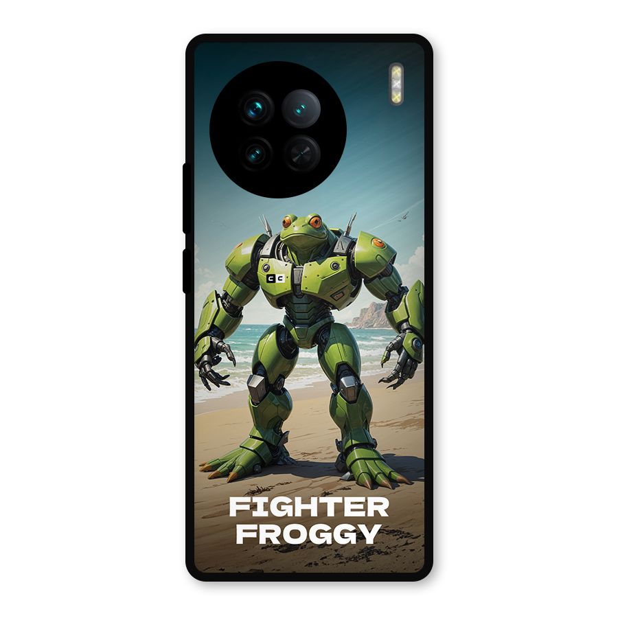Fighter Froggy Metal Back Case for Vivo X90