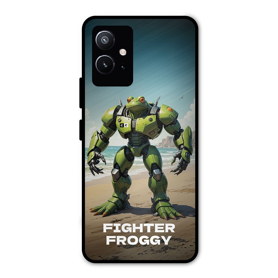 Fighter Froggy Metal Back Case for Vivo Y75 5G