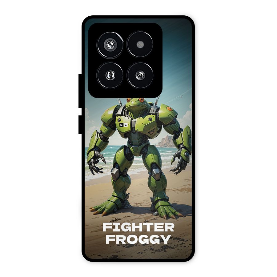 Fighter Froggy Metal Back Case for Xiaomi 14 Pro