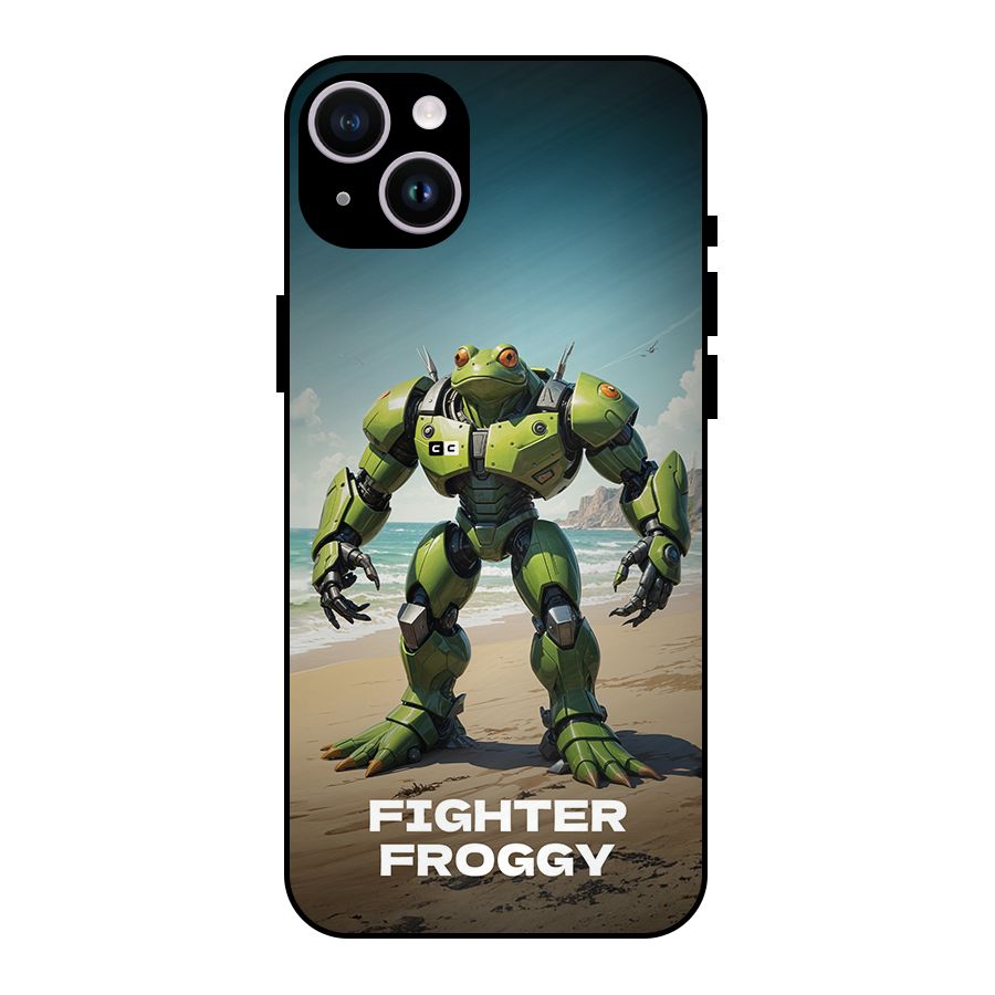 Fighter Froggy Metal Back Case for iPhone 14 Plus