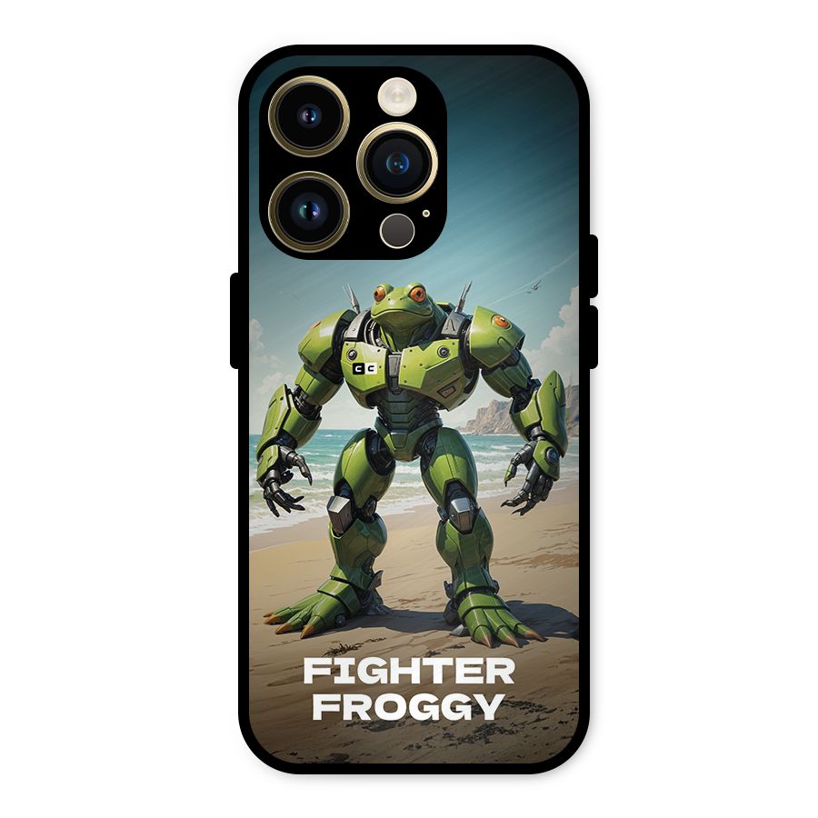 Fighter Froggy Metal Back Case for iPhone 14 Pro