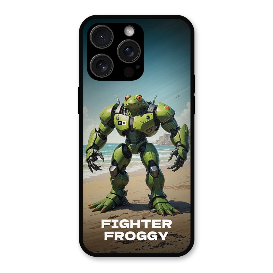 Fighter Froggy Metal Back Case for iPhone 15 Pro Max