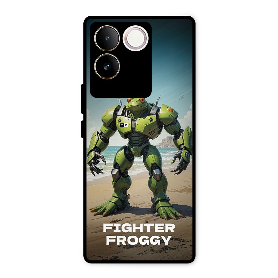 Fighter Froggy Metal Back Case for iQOO Z7 Pro