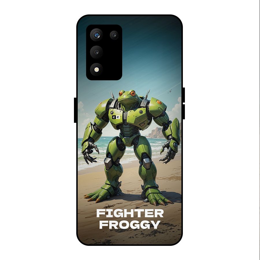 Fighter Froggy Metal Back Case for realme 9 5G SE