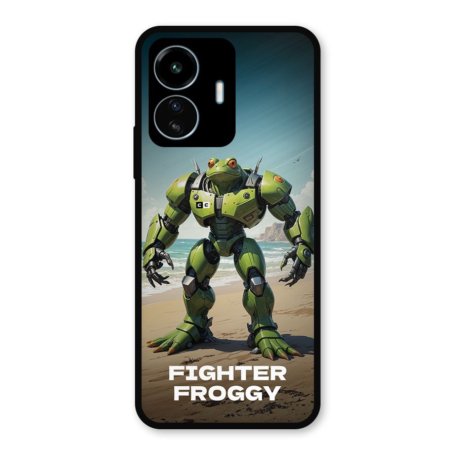 Fighter Froggy Metal Back Case for vivo iQOO Z6 Lite 5G