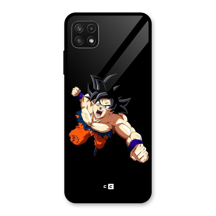 Fighting Goku Glass Back Case for Galaxy A22 5G