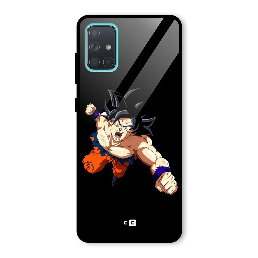 Fighting Goku Glass Back Case for Galaxy A71