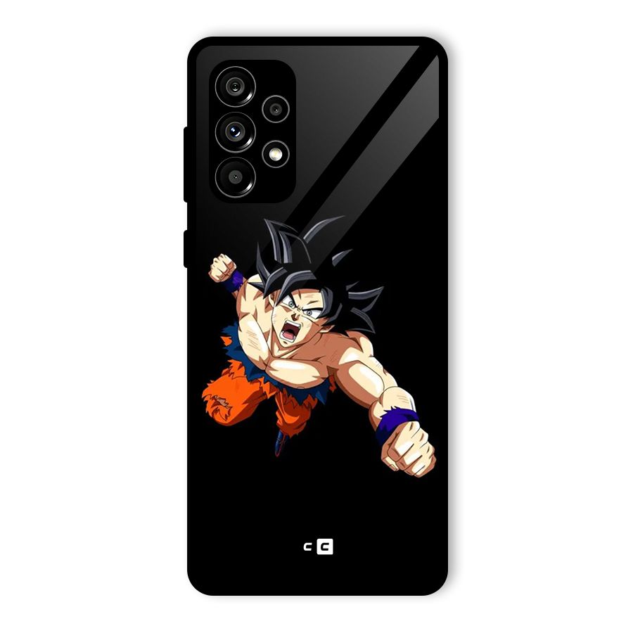 Fighting Goku Glass Back Case for Galaxy A73 5G