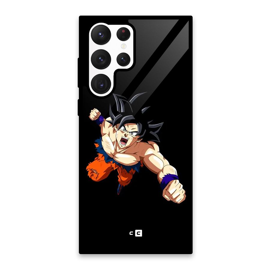 Fighting Goku Glass Back Case for Galaxy S22 Ultra 5G