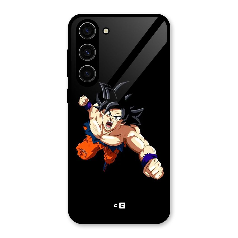 Fighting Goku Glass Back Case for Galaxy S23 Plus