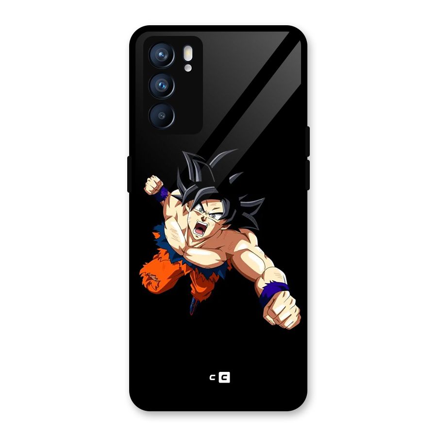 Fighting Goku Glass Back Case for Oppo Reno6 5G