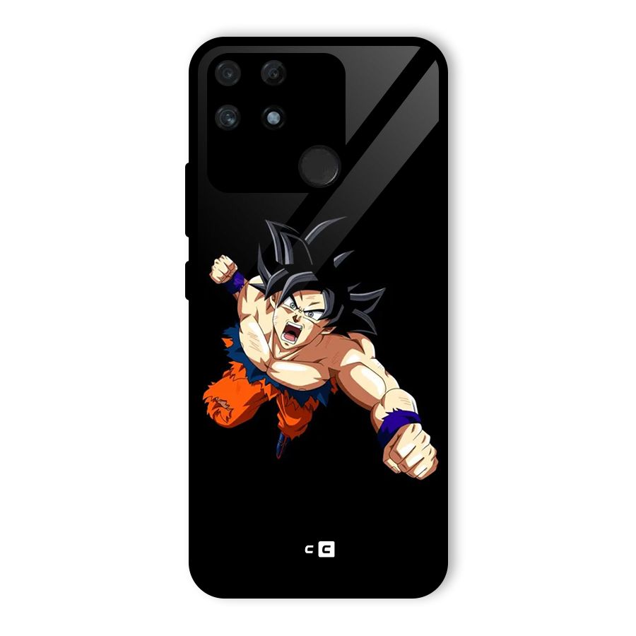 Fighting Goku Glass Back Case for Realme Narzo 50A