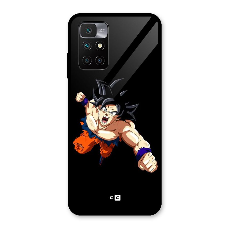 Fighting Goku Glass Back Case for Redmi 10 Prime