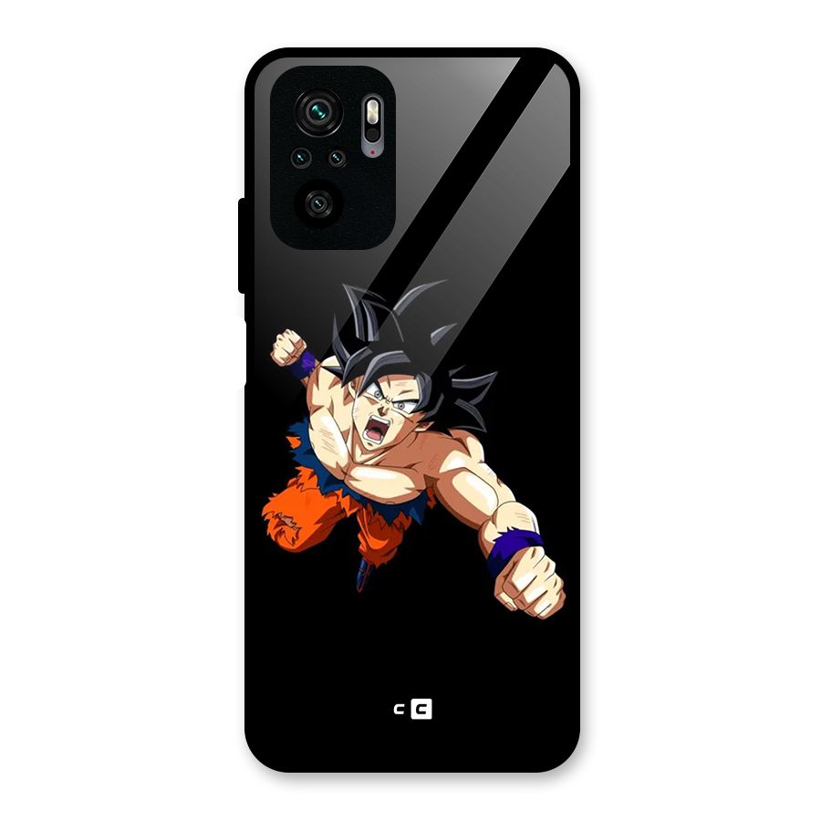 Fighting Goku Glass Back Case for Redmi Note 10S