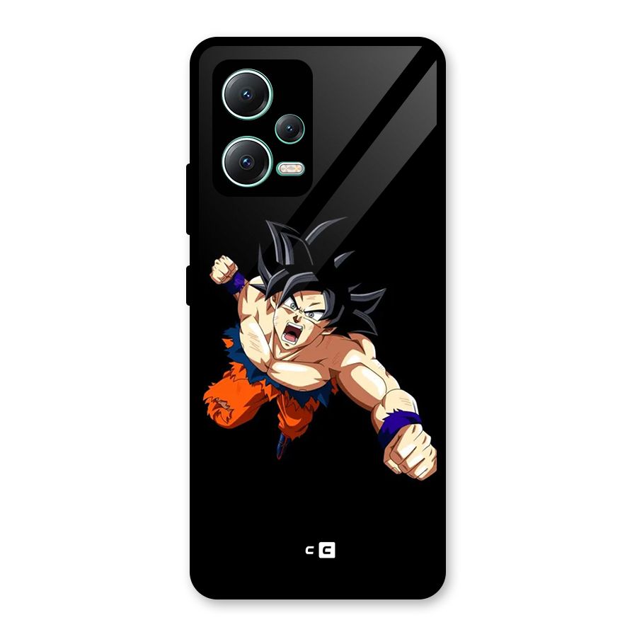 Fighting Goku Glass Back Case for Redmi Note 12 5G