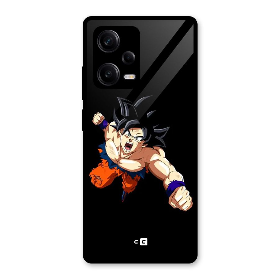 Fighting Goku Glass Back Case for Redmi Note 12 Pro