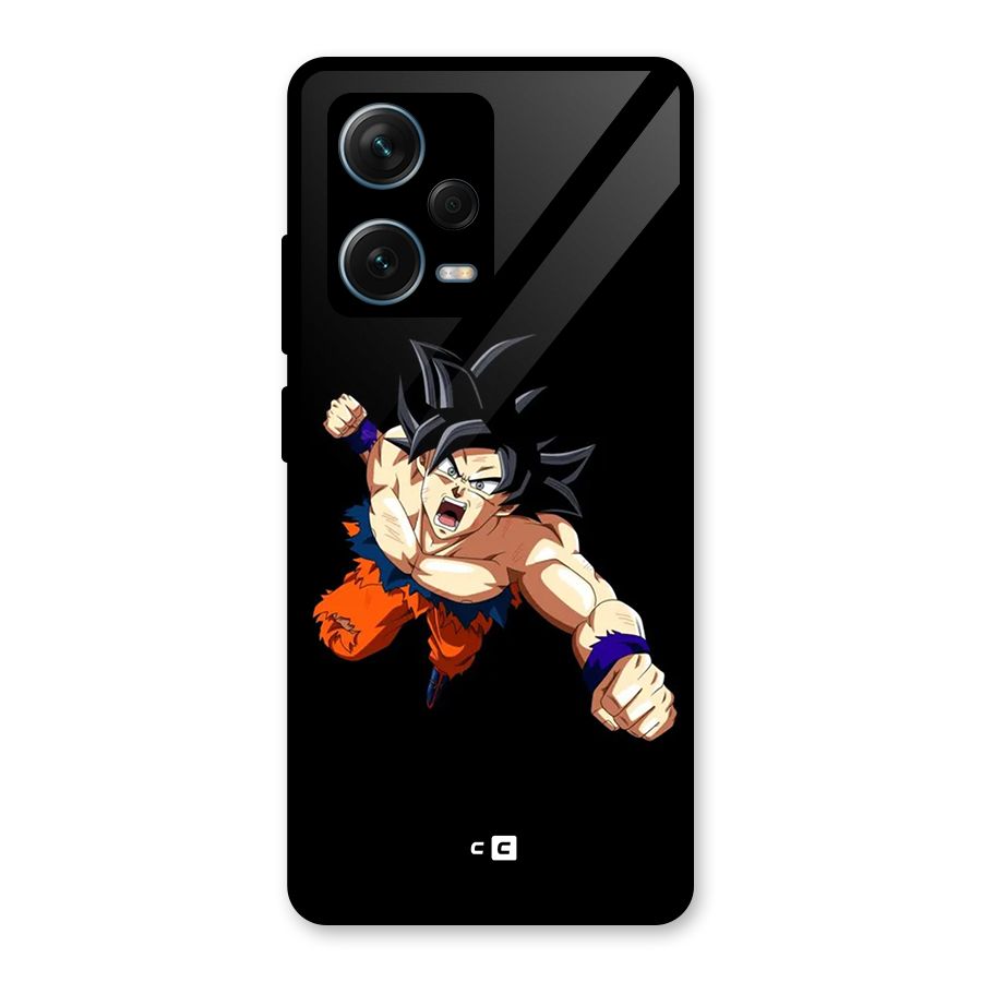 Fighting Goku Glass Back Case for Redmi Note 12 Pro Plus 5G