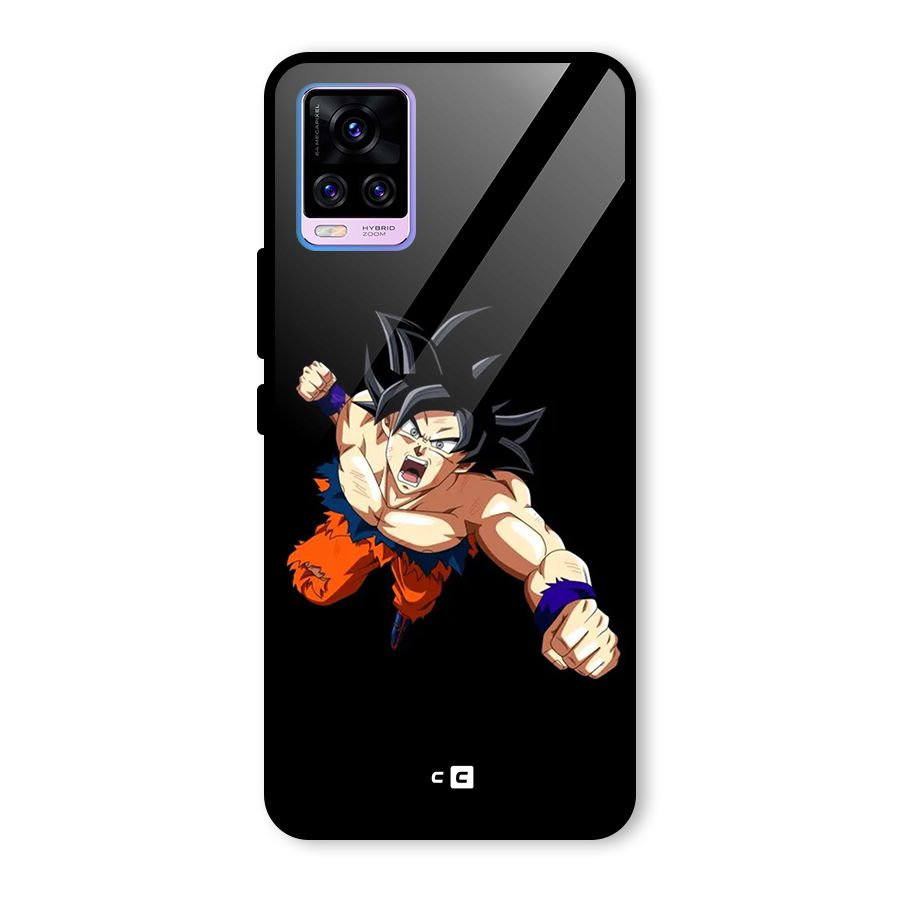 Fighting Goku Glass Back Case for Vivo V20 Pro