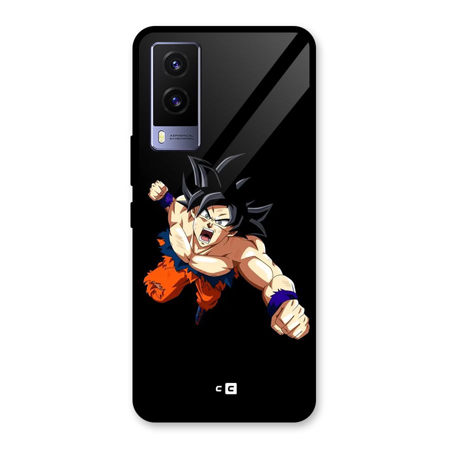 Fighting Goku Glass Back Case for Vivo V21e 5G