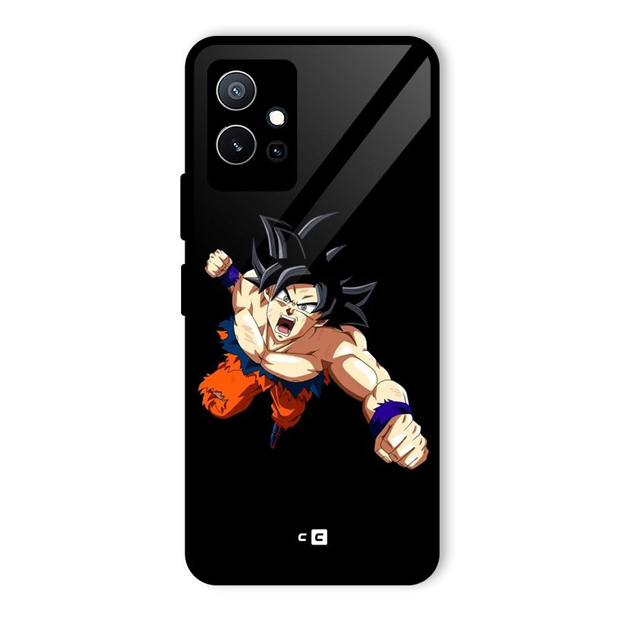 Fighting Goku Glass Back Case for Vivo Y75 5G