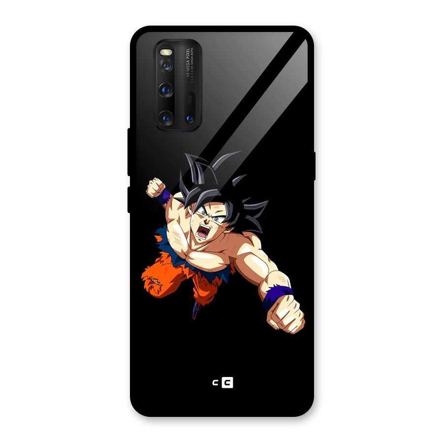 Fighting Goku Glass Back Case for Vivo iQOO 3