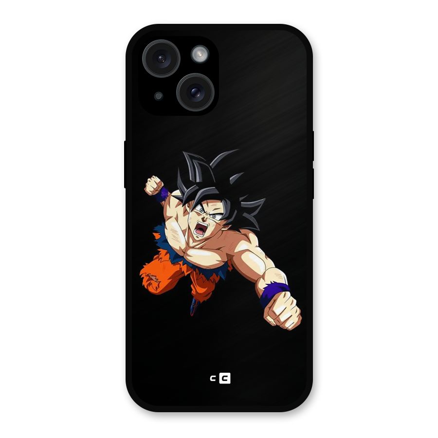 Fighting Goku Metal Back Case for iPhone 15