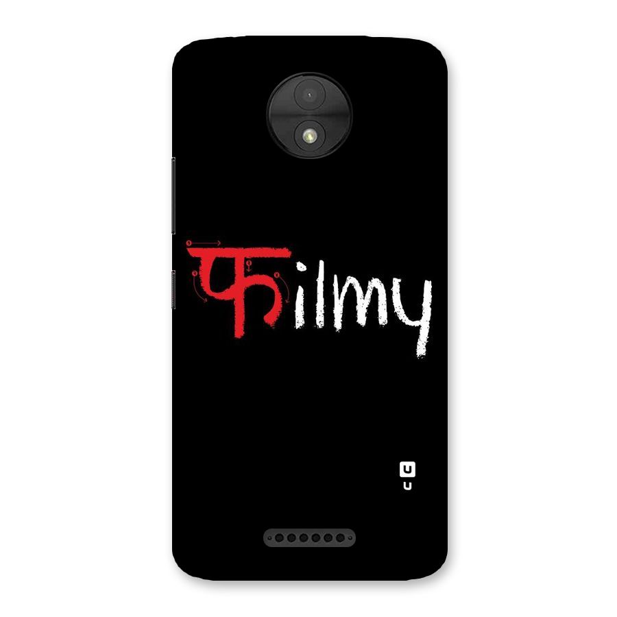 Filmy Back Case for Moto C