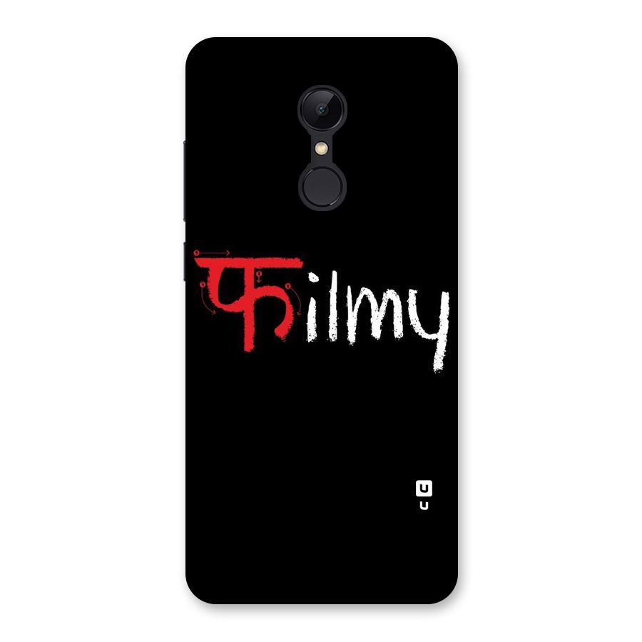 Filmy Back Case for Redmi 5