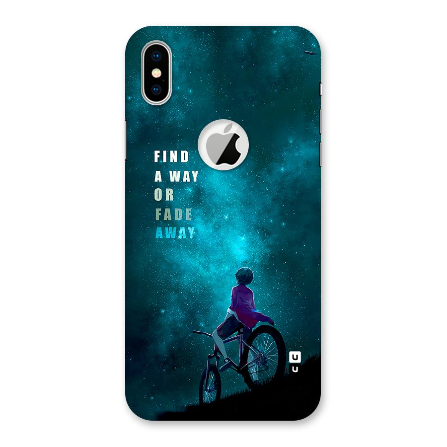 Find Your Way Back Case for iPhone XS Logo Cut