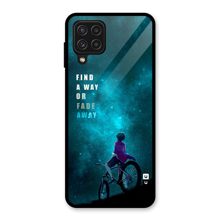 Find Your Way Glass Back Case for Galaxy A22 4G