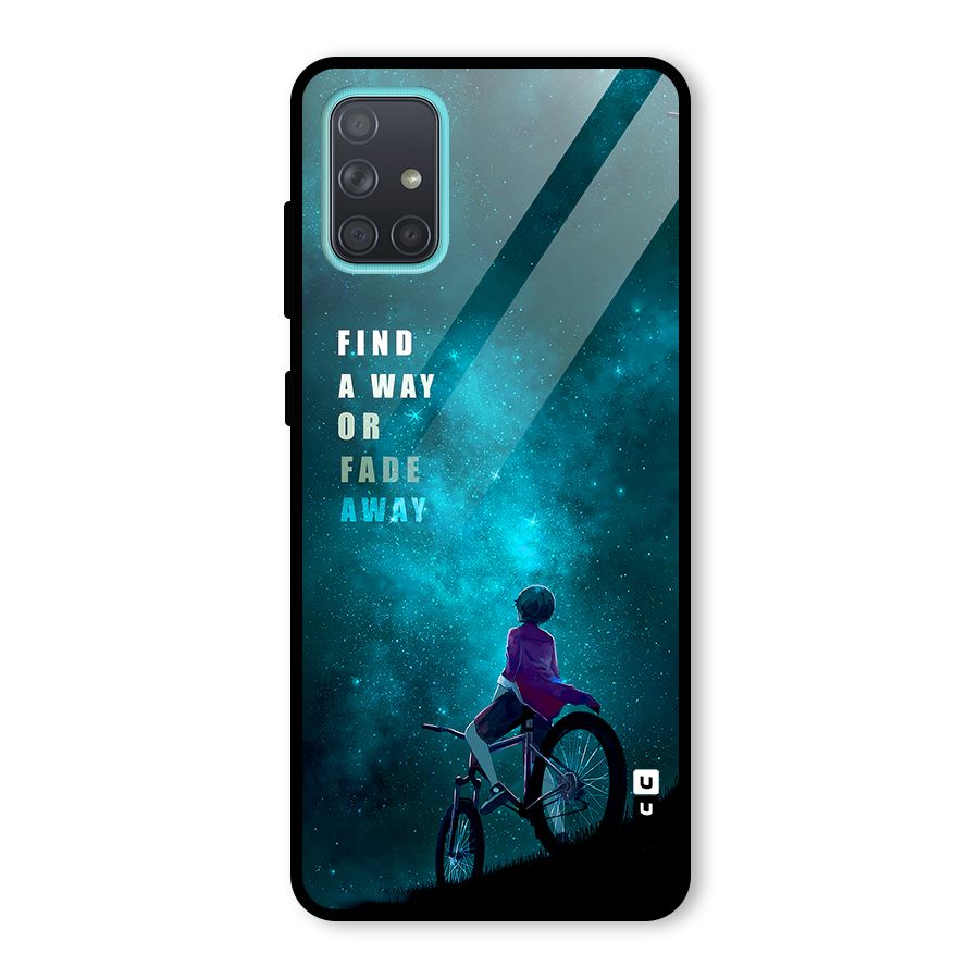 Find Your Way Glass Back Case for Galaxy A71