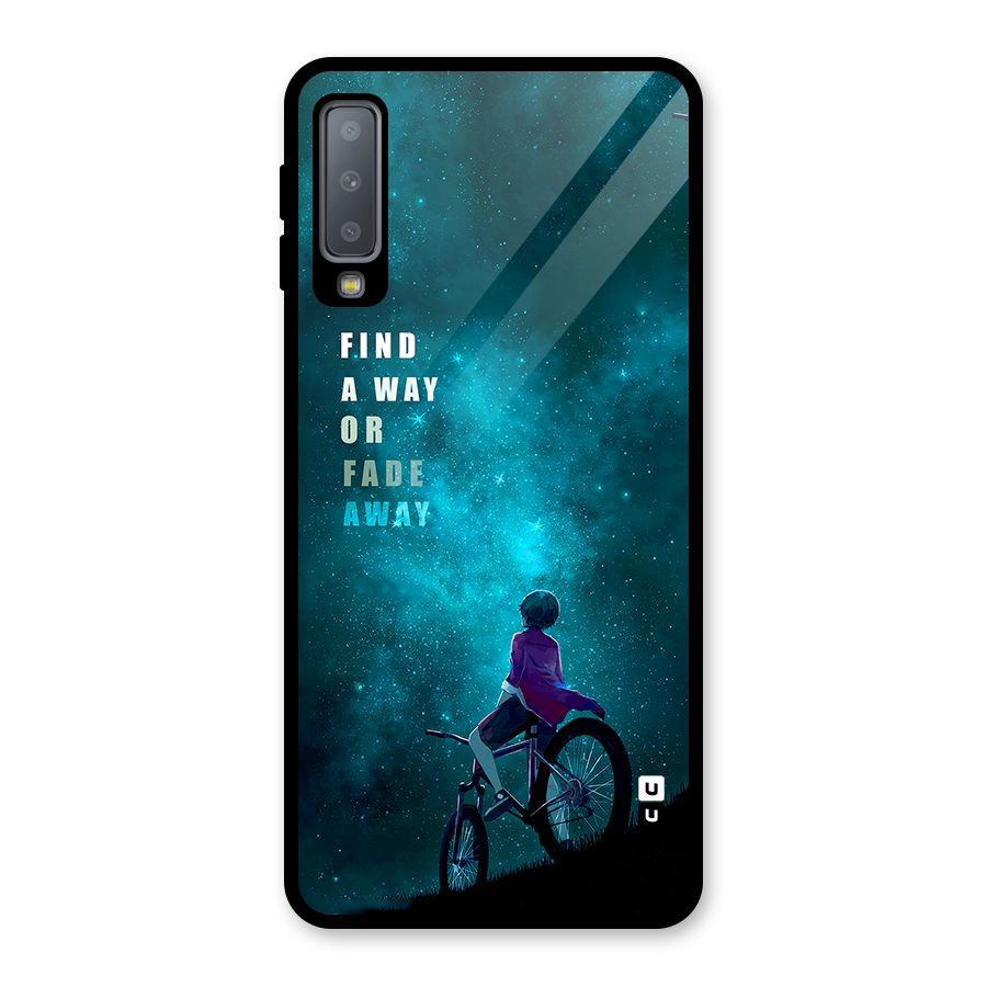 Find Your Way Glass Back Case for Galaxy A7 (2018)