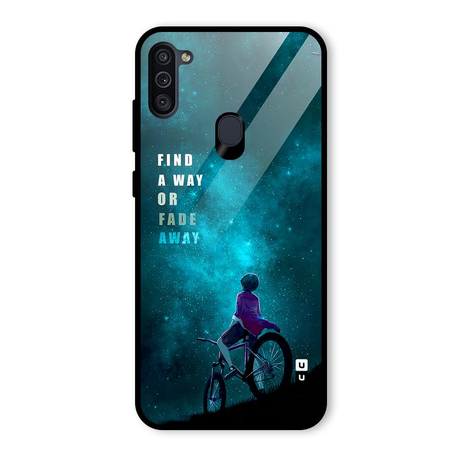 Find Your Way Glass Back Case for Galaxy M11