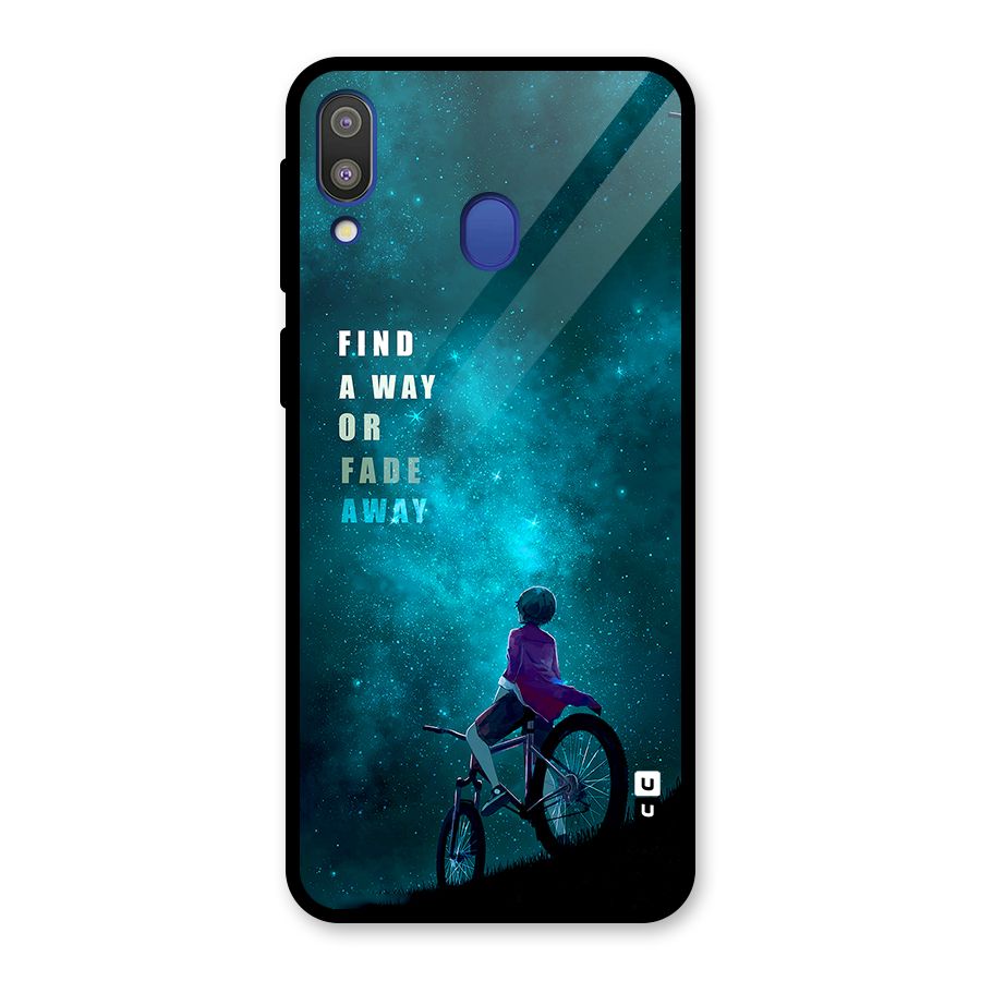 Find Your Way Glass Back Case for Galaxy M20