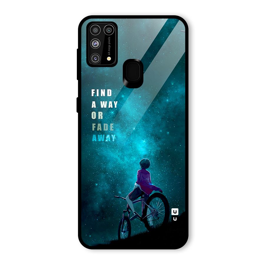 Find Your Way Glass Back Case for Galaxy M31