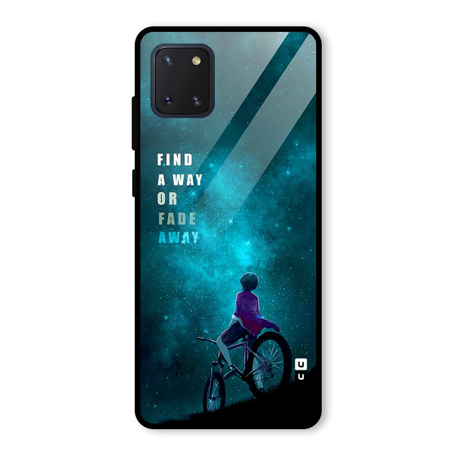 Find Your Way Glass Back Case for Galaxy Note 10 Lite