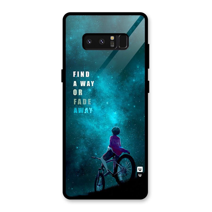 Find Your Way Glass Back Case for Galaxy Note 8